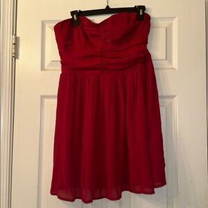 NWT BOG Collective Strapless Red Dress